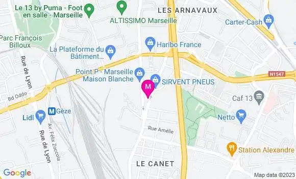 Localisation Station Service Maison Blanche