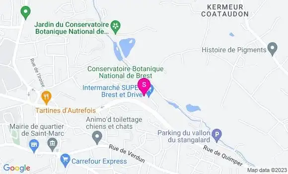 Localisation Intermarche le Vallon