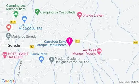 Localisation Carrefour Market