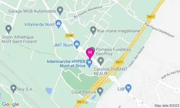 Localisation Intermarché Station