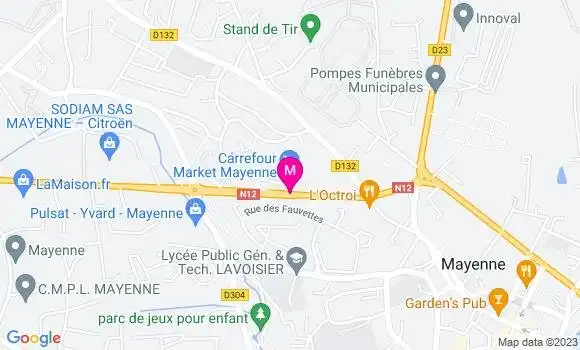 Localisation Carrefour Market