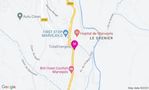 Localisation Le Relais du Gevaudan
