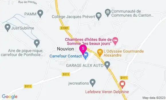 Localisation Station Carrefour