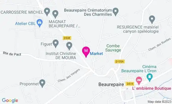 Localisation Carrefour Market