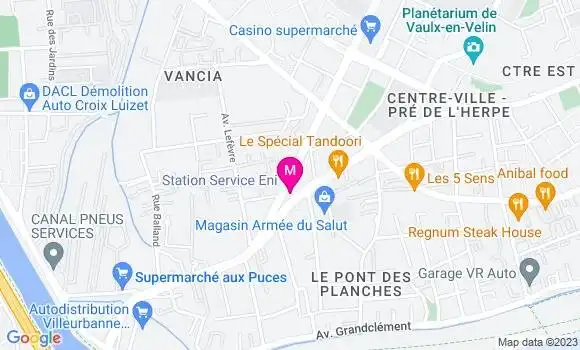Localisation Station Eni