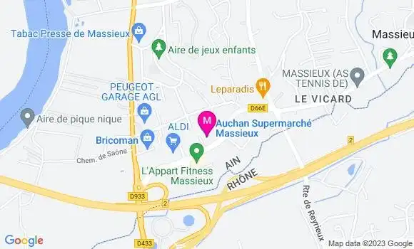 Localisation Station Auchan