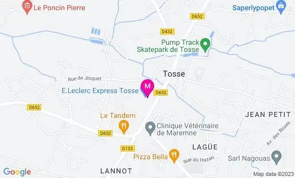 Localisation Leclerc Express