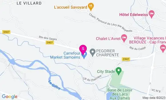 Localisation Carrefour Market