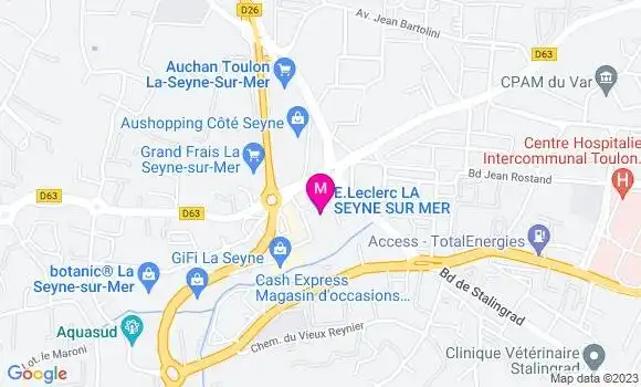 Localisation Leclerc Station