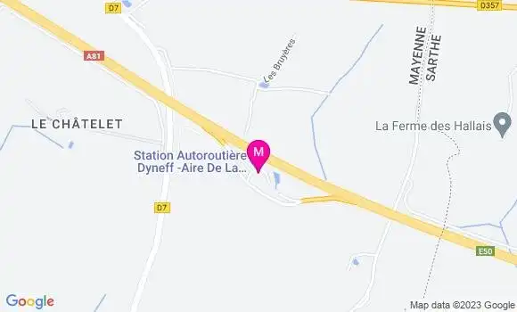 Localisation Aire de la Vallée de l