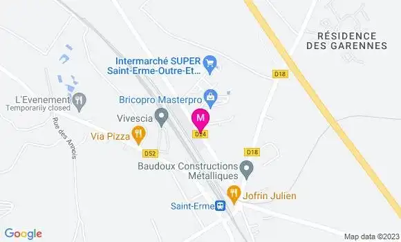 Localisation Intermarché Station