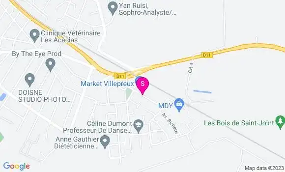 Localisation Carrefour Market