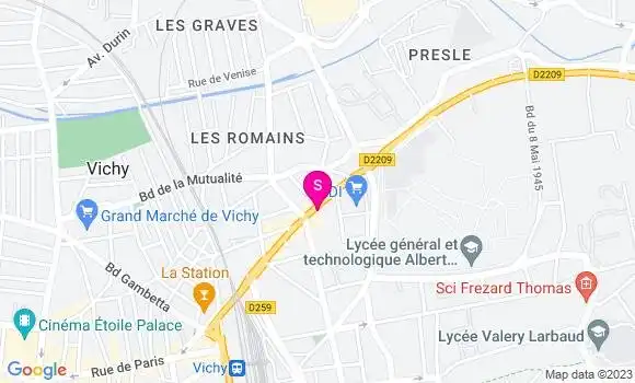 Localisation Relais de Gramont