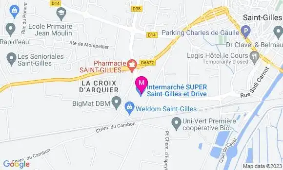 Localisation Intermarché Station