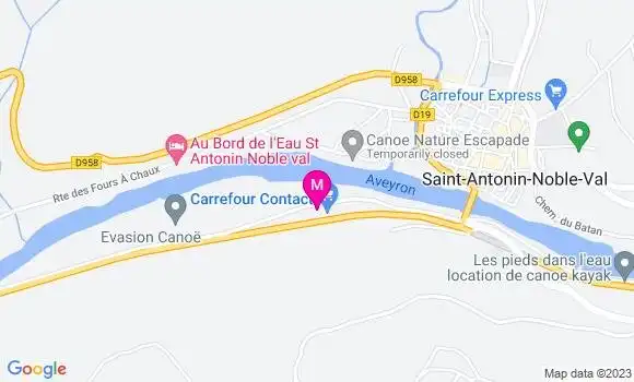 Localisation Carrefour Contact