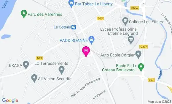 Localisation Carrefour Market