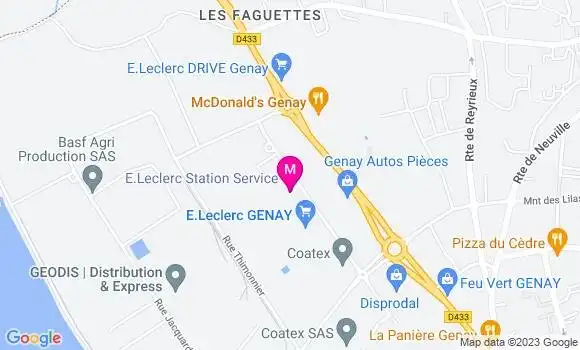 Localisation Station Leclerc