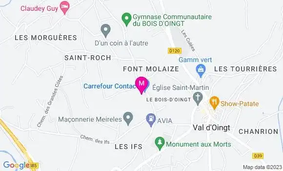 Localisation Carrefour Contact