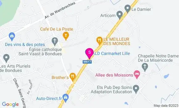 Localisation Carrefour Market