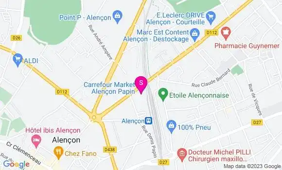 Localisation Carrefour Market
