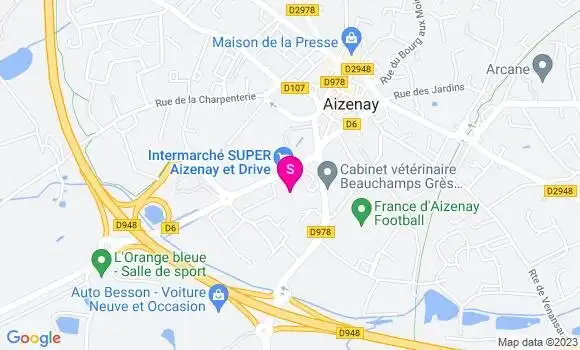 Localisation Intermarché Station