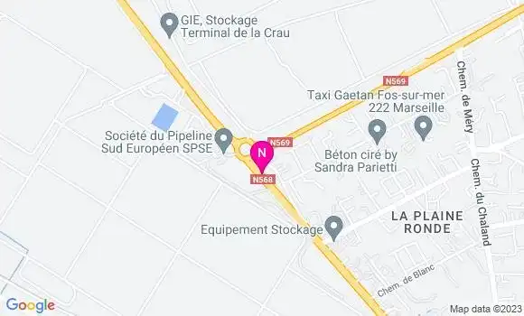 Localisation Esso Express