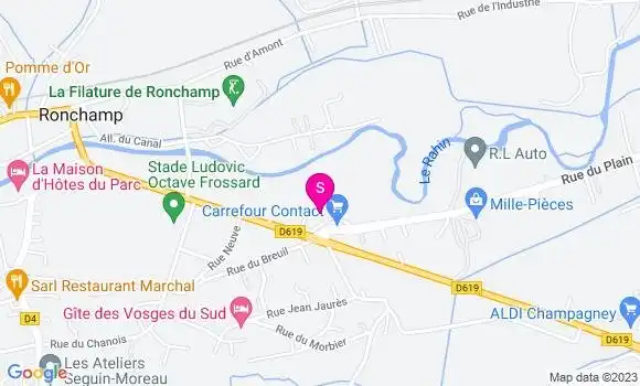 Localisation Carrefour Contact