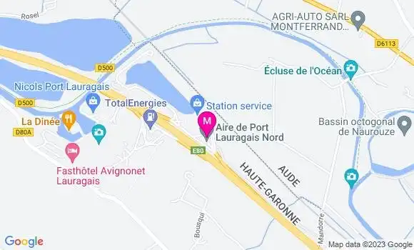 Localisation Relais de Port Lauragais Nord
