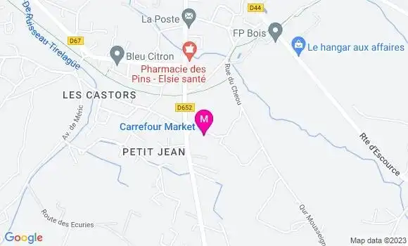 Localisation Carrefour Market