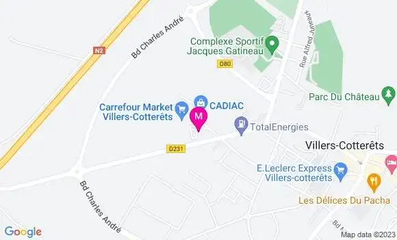 Localisation Carrefour Market