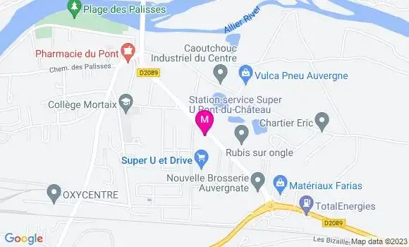Localisation Station Super U
