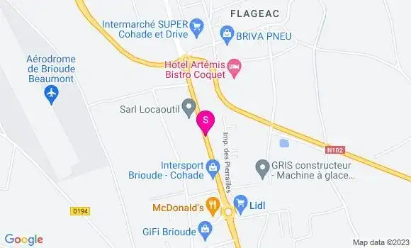 Localisation Carrefour Market