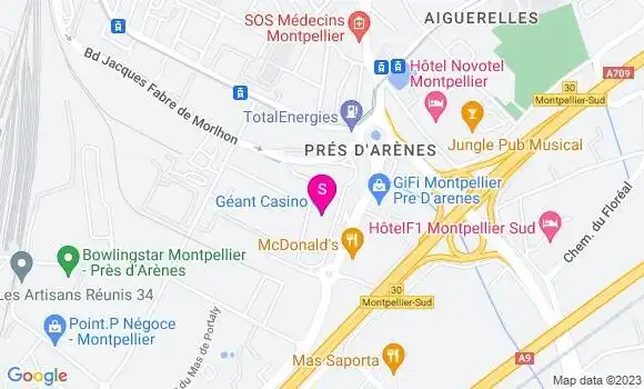 Localisation Station Géant Casino