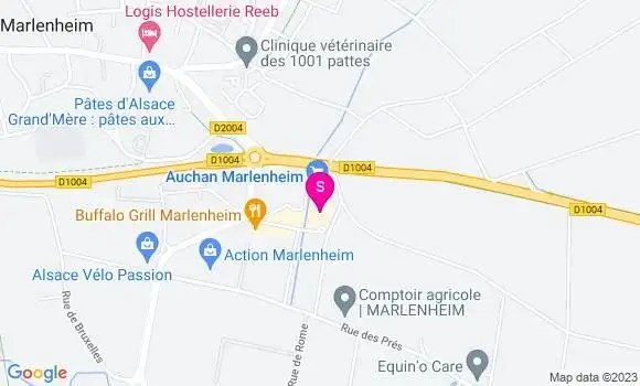 Localisation Station Auchan