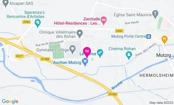 Localisation Auchan
