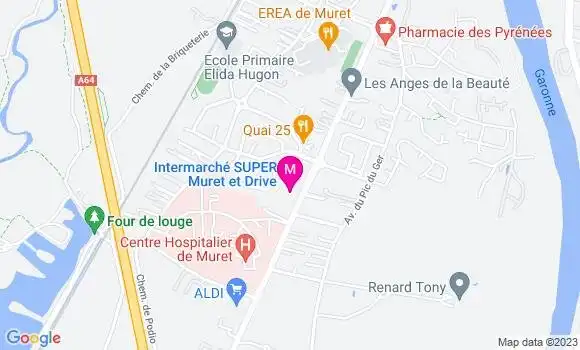 Localisation Intermarche Muret Sud