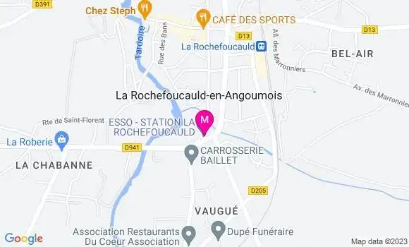 Localisation Esso Station