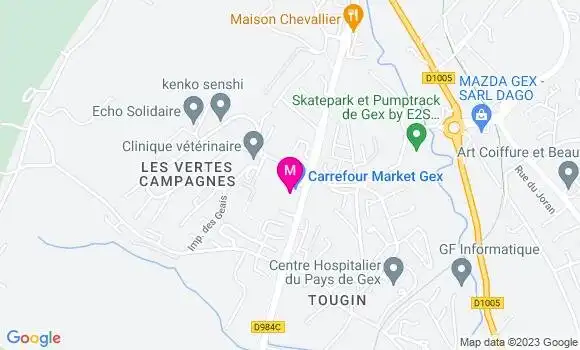 Localisation Carrefour Market