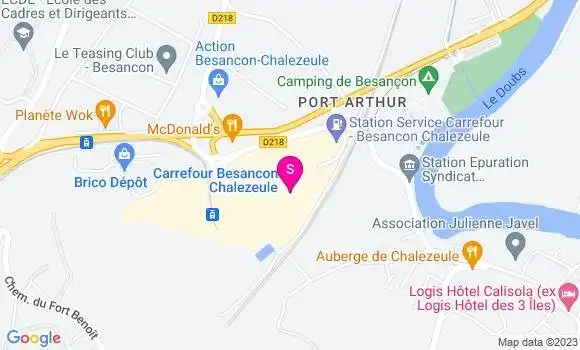 Localisation Station Carrefour