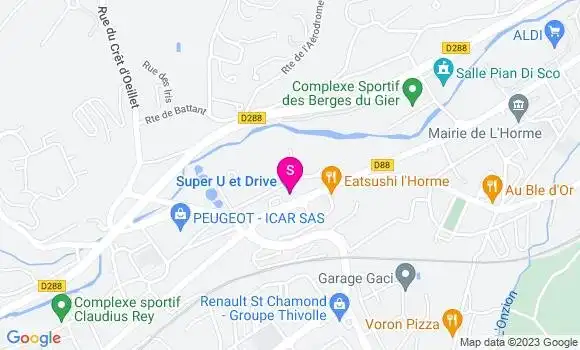 Localisation Super U