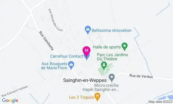 Localisation Carrefour Contact