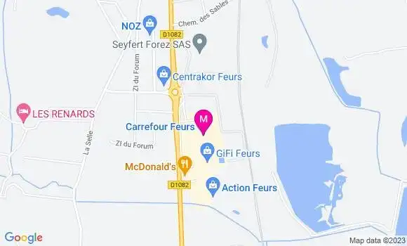 Localisation Station Carrefour