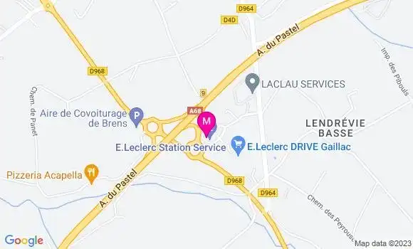 Localisation Station Leclerc