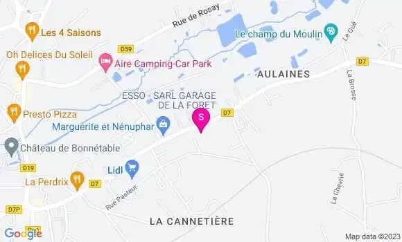 Localisation Garage de la Forêt