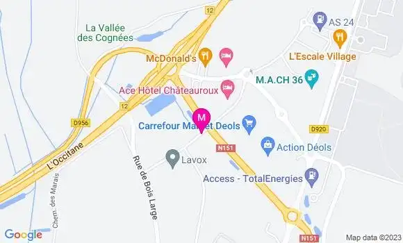 Localisation Carrefour Market