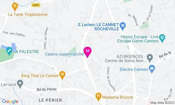 Localisation Casino Supermarché