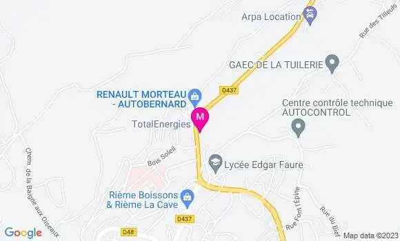 Localisation Garage Central Barbier Dubois