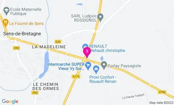 Localisation Intermarché Station