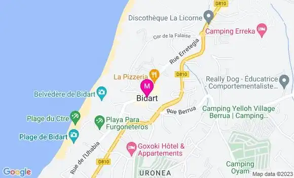 Localisation Relais Bidart Ouest