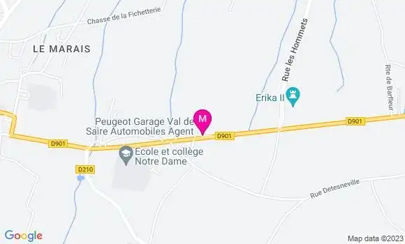 Localisation Esso Station